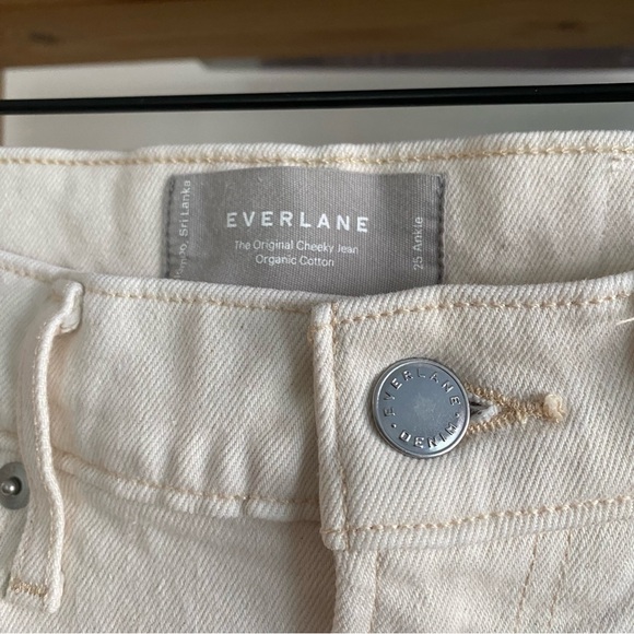 Everlane Cream White Ecru The Original Cheeky Jeans - Picture 10 of 16